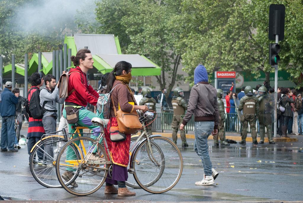 Bikes in Protest, Santiago, 2011