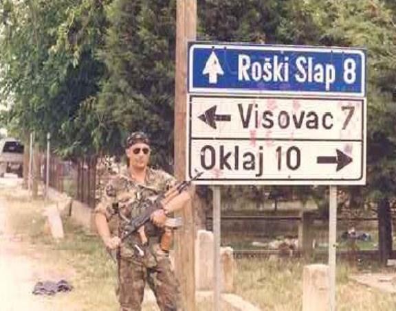 Croatian Soldier Poses in Širitovci