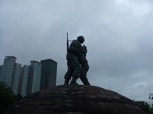 Korean War Memorial - Brothers Statue, August 2007