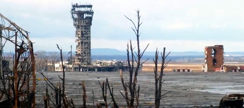 Ruins of Donetsk International Airport Resulting from Separatist vs. Government Fighting; Dec 2014