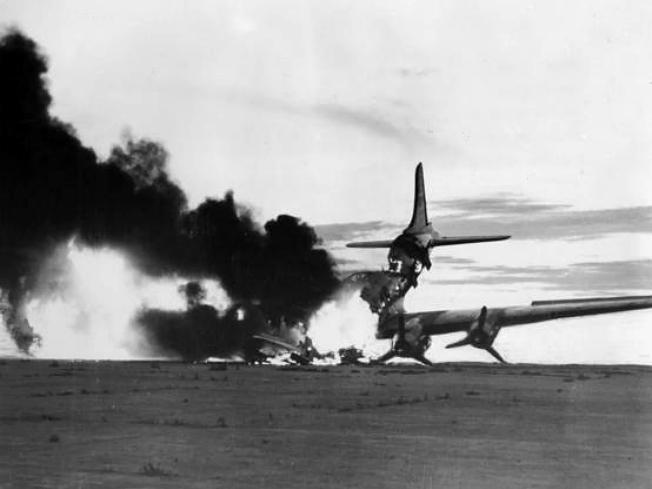 US C-54 Transport Destroyed by North Korean Troops, Gyeonggi-do, Korea, June 1950