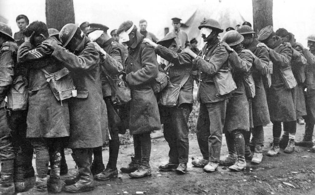 British Soldiers Blinded By Tear Gas, Flanders, Belgium, April 1918