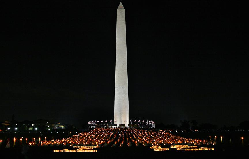 Candle Vigil for Falun Gong; Washington, USA, July 2007