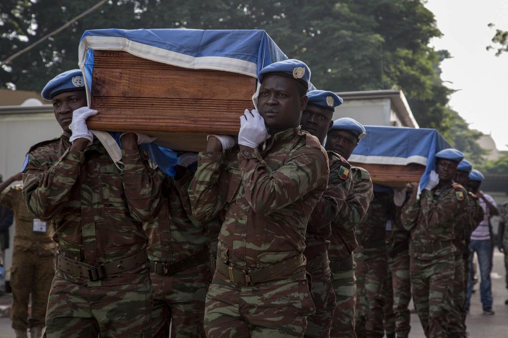 Memorial Ceremony for Burkinabé Blue Helmets in Bamako, Mali, 2014