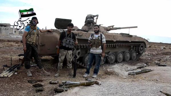 Free Syrian Army Stationed Outside Kafr Nabudah; Hama, Syria, Oct 2015