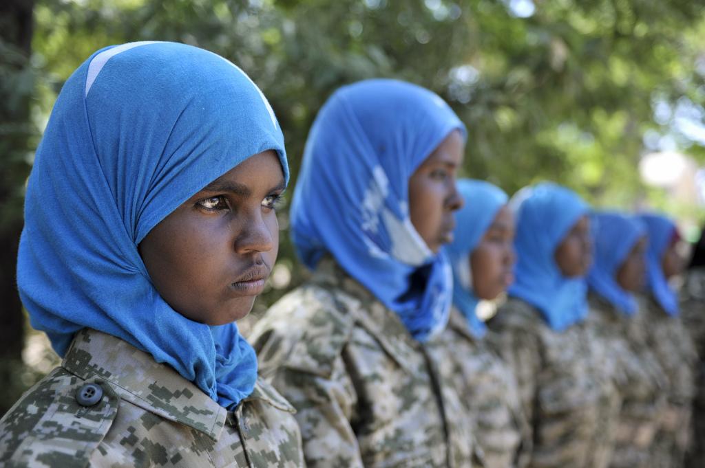 Female Somali National Army Soldiers; Belet Weyne, Somalia, Feb 2013