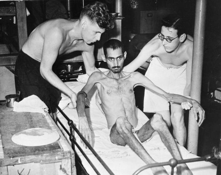 Indian POW in Hong Kong After Liberation, 1945