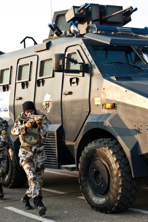 Saudi security forces on parade