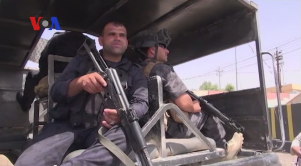 Peshmerga Police Patrolling Kirkuk, Iraq, August 2014