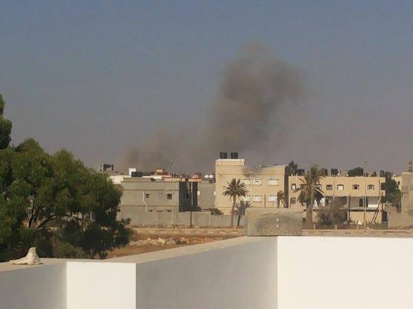 Libyan Air-Force Launch Air Strikes Against ISIS; El Laithy District, Benghazi, Libya, July 2015