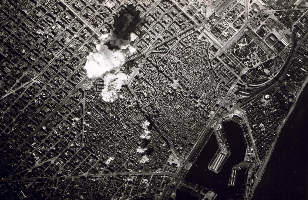 Italian Airforce Bombing of Barcelona, Mar 1938