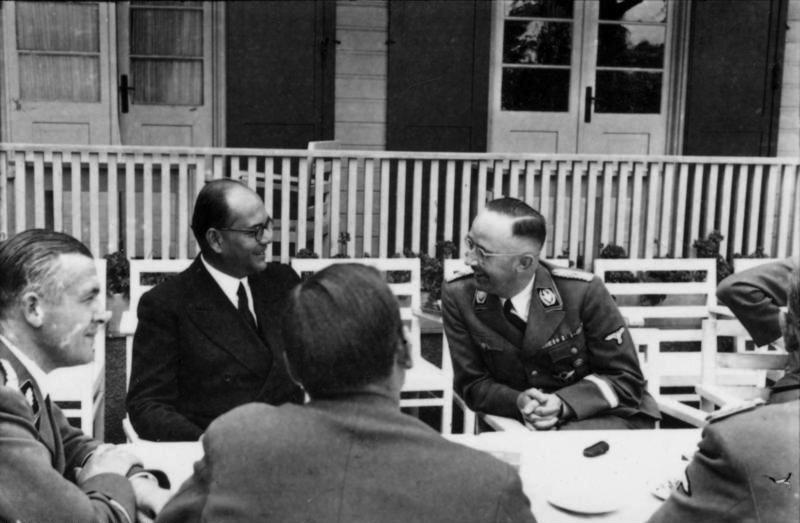 Indian Nationalist Shubas Chandra Bose Meets With Heinrich Himmler, Berlin, Germany, 1941