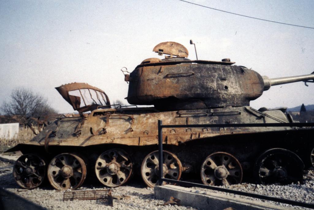 Destroyed Tank Near Karlovac