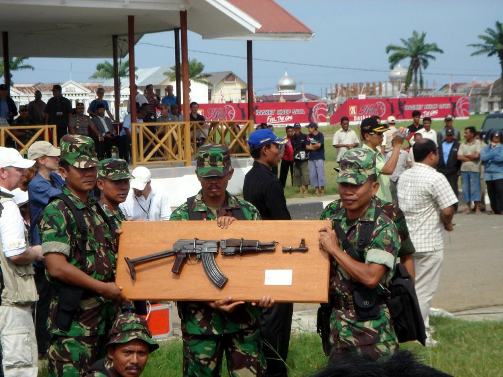 Acehnese Rebellion - Decommissioning Ceremony in Banda Aceh, 2005