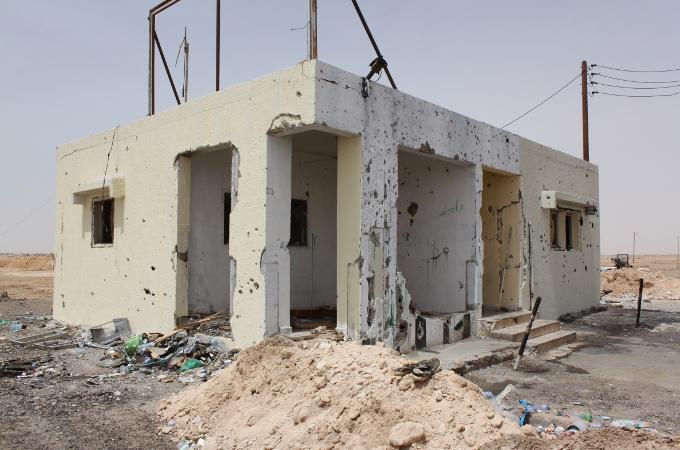 Damaged blockhouse - Libyan Civil War