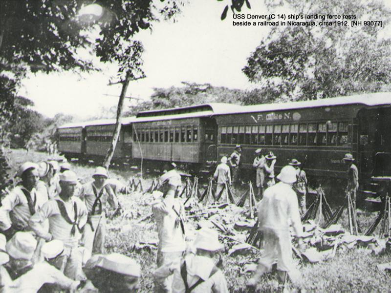 The USS Denver's Marine Landing Force in Nicaragua, 1912