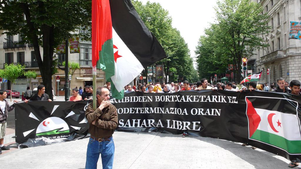 Pro-Western Sahara Demonstration in Bilbao, Spain, May 2009