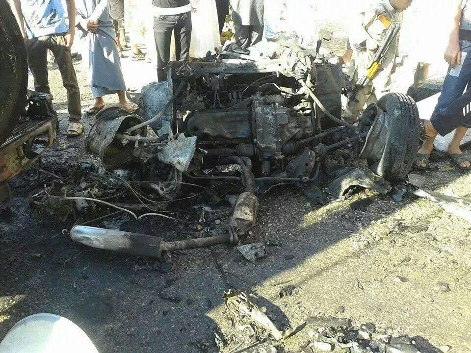 Remnants of a Car after Explosion, Al Tabqah Syria, September 2014