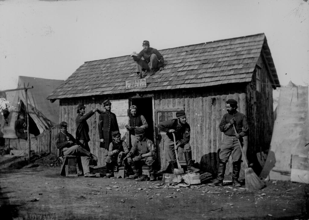 US Civil War 'Pine Cottage' Winter Quarters, United States (Date Unknown)