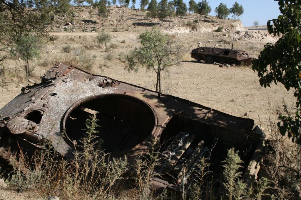 Destroyed Tanks on the road between Asmara and Keren