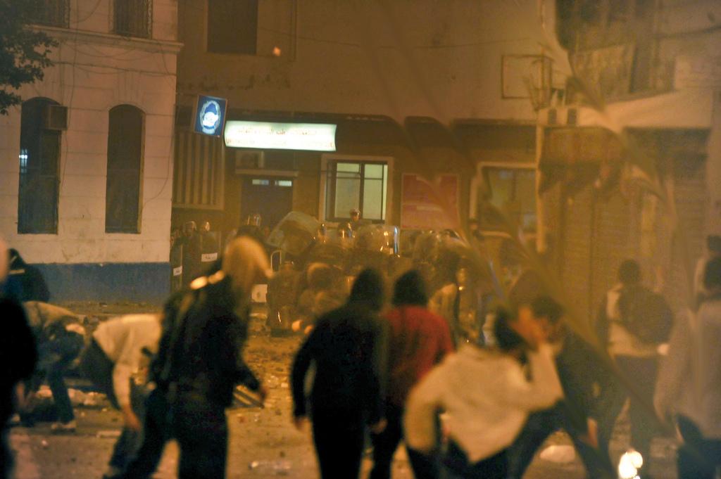 Clases with Riot Police, Algiers Algeria, January 2011