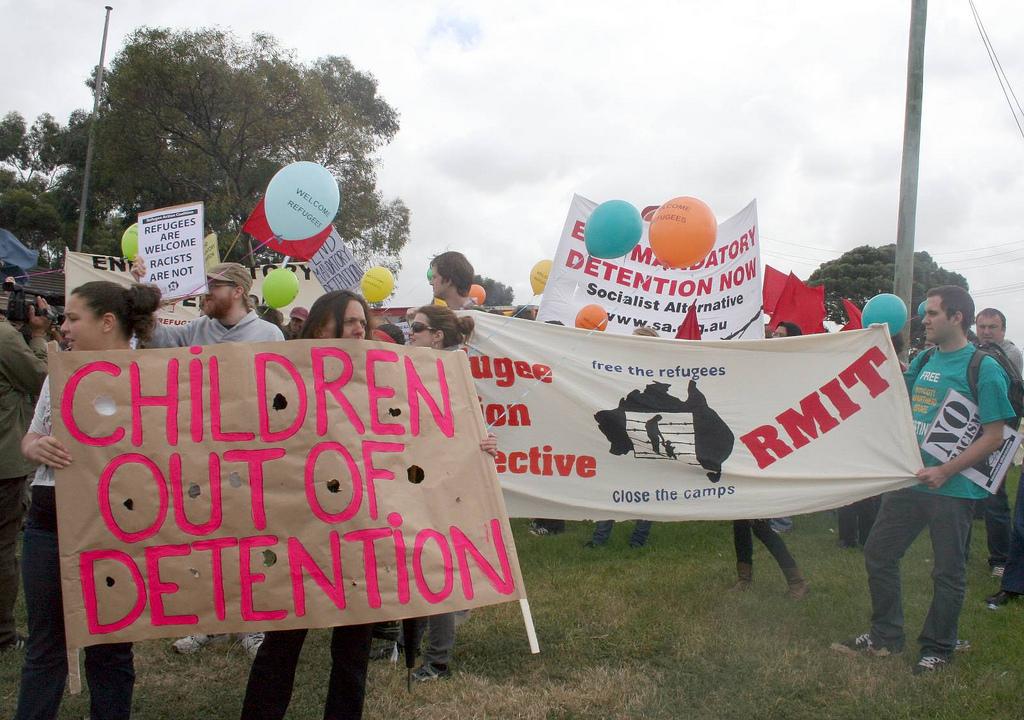 Free the Children: Protesters in Melbourne, Australia, 2011