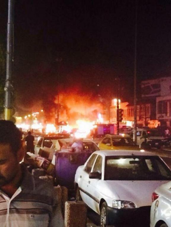 Islamic State Car Bomb in Al-Mansour Neighborhood; Baghdad, Iraq, Apr 2015