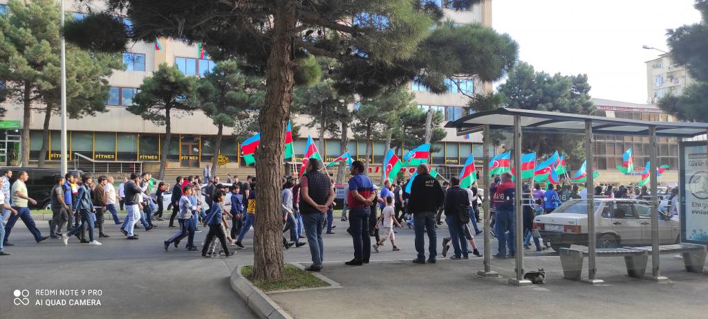 Pro-Army Rally In Baku Azerbaijan, October 1, 2020