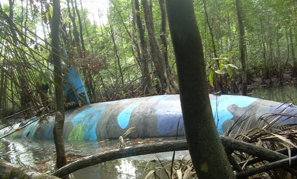 Narco submarine seized in Ecuador, July 2010