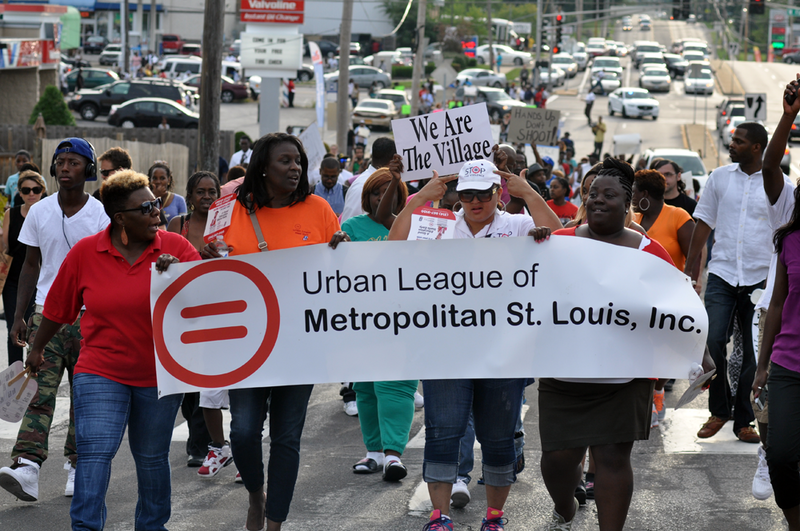 Ferguson Protests Over M. Brown Shooting, Missouri, August 2014