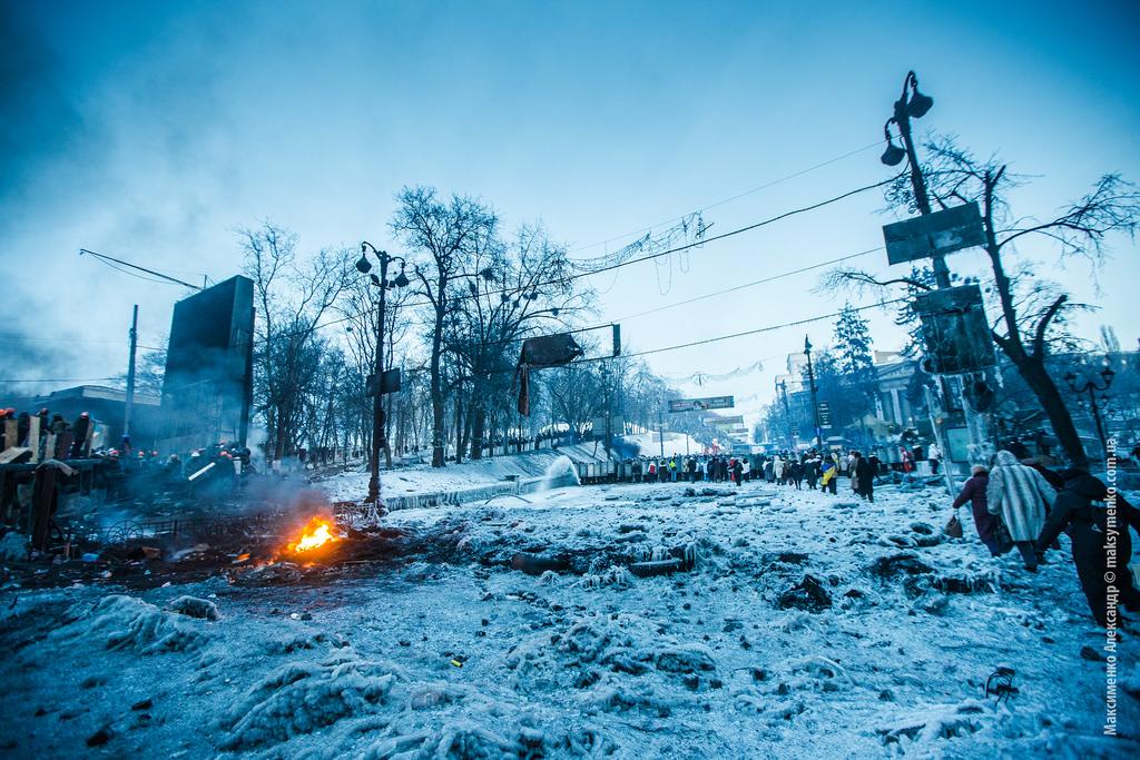 Hrushevskogo Street Protests, Kiev, January 2014