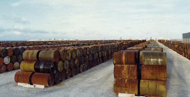 Rusting Barrels of Agent Orange, Johnson Atoll, 1976