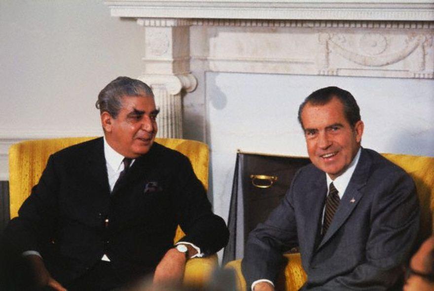 Cold War Pakistani-American Alliance: Nixon & Yahya Meet in Washington DC, 1970