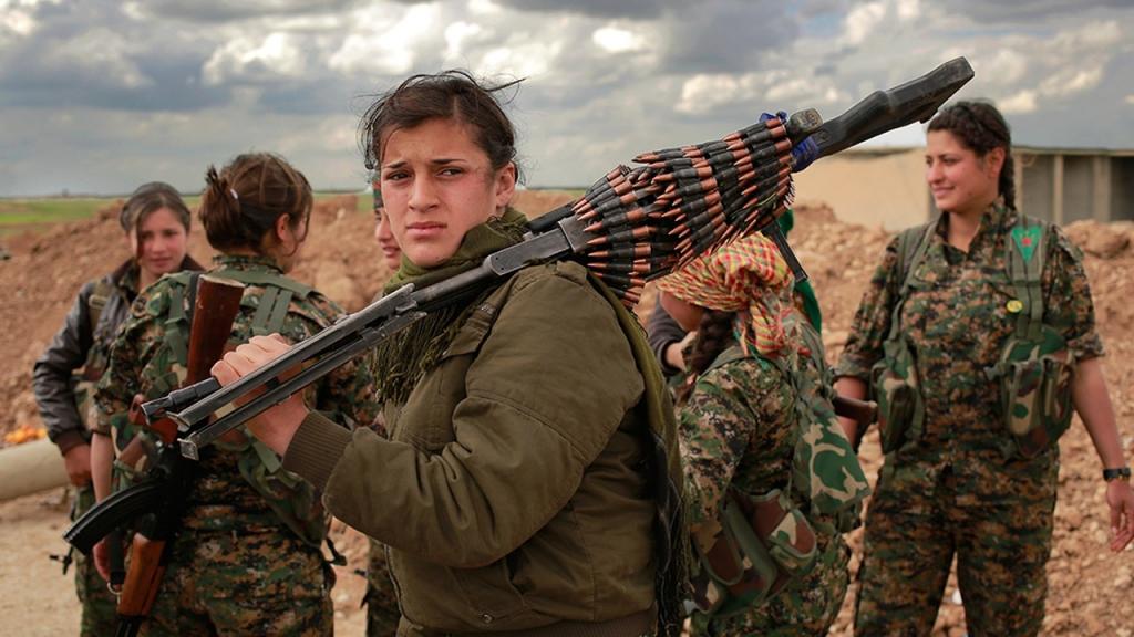 Women's Protection Unit Fighters in Syria; 