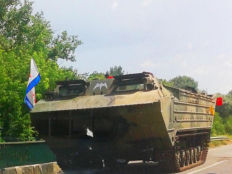 Separatist Amphibious Armor Captured by Ukrainian Paramilitary, Schastia, June 2014