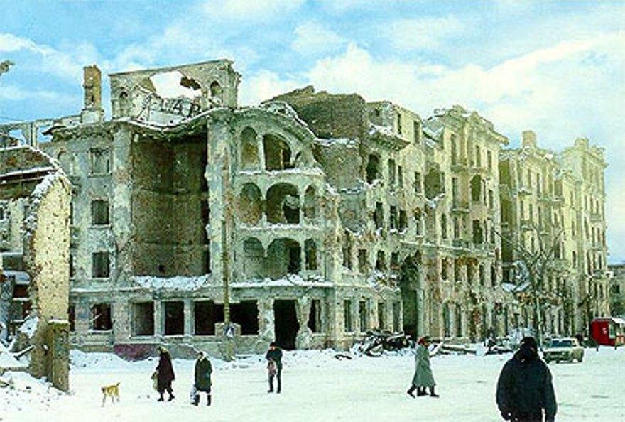 Grozny Shattered during First Chechen War, 1995