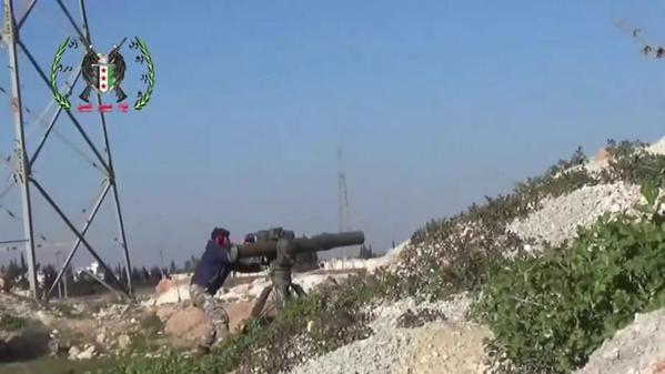 Rebel Anti-Tank Unit Claims Knockout of Gov. T-55, Aleppo Syria, Jan 2015