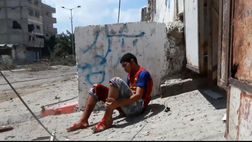 Victim of Shuja'iyya Massacre, Gaza, July 2014