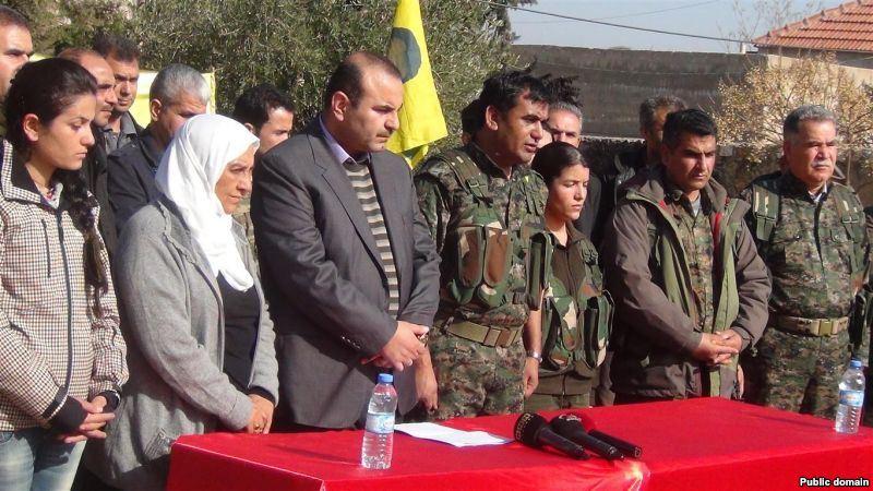 Peoples' Democracy Party (HDP) Delegates in Kobani, Syria; Jan 2015