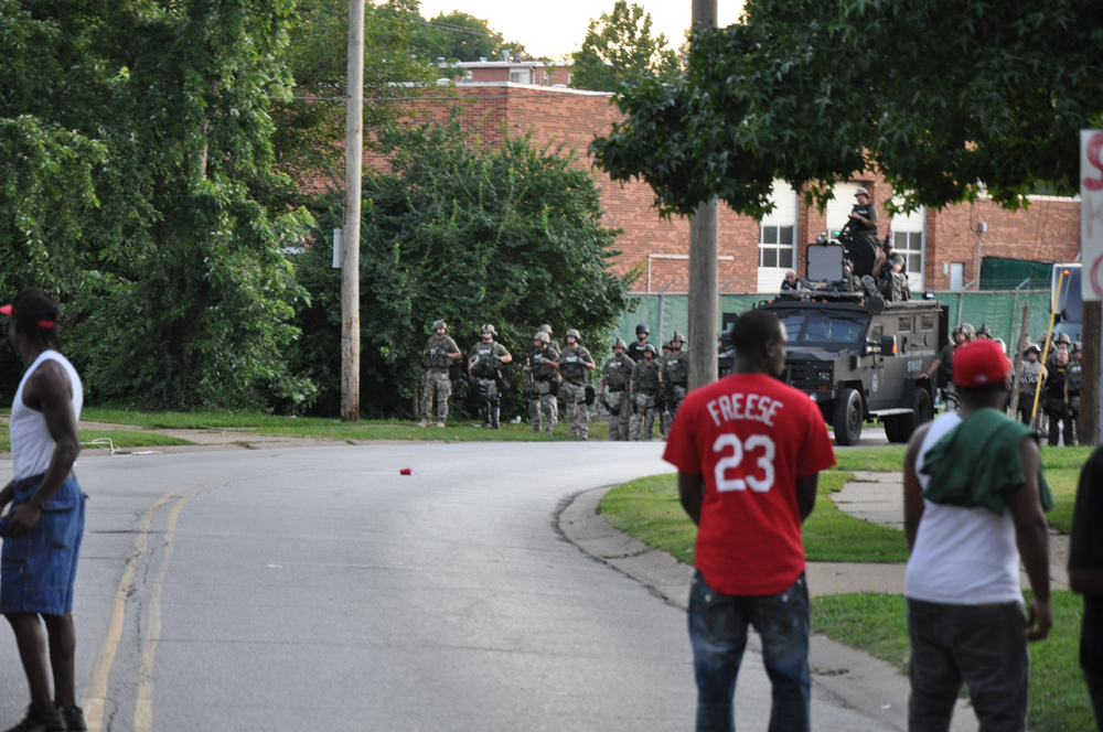 Heavy SWAT Trooper Deployment in Ferguson, Missouri, August 2014