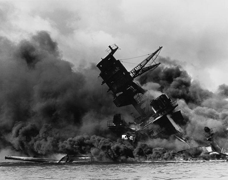 Destruction of USS Arizona in Japanese Surprise Attack