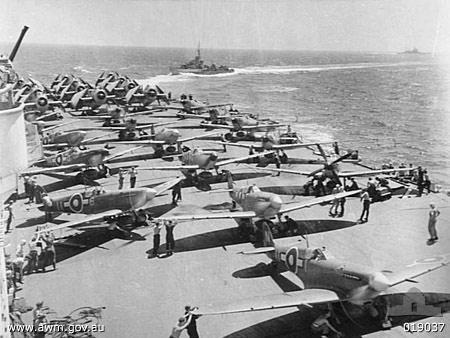 Planes Aboard HMS Implacable, Off Okinawa, Japan, Summer 1945