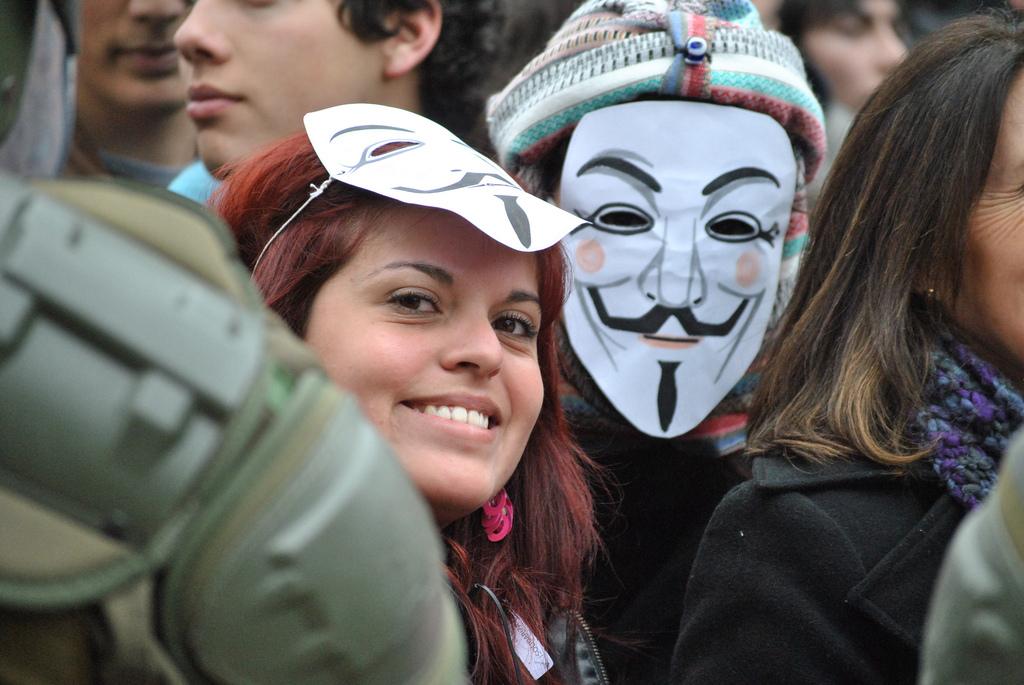 Guy Fawkes in Santiago, Chile