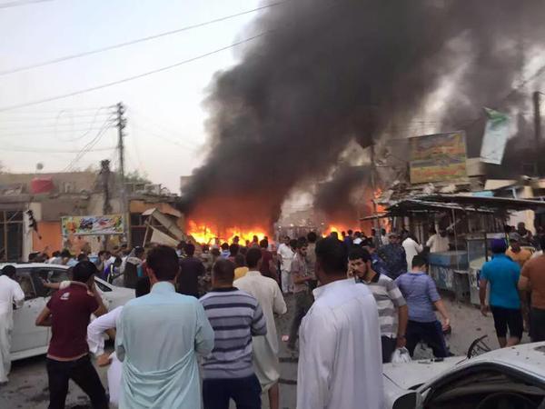 Aftermath of ISIS Detonated Car-Bomb; Al Zubayr, Iraq, Oct 2015