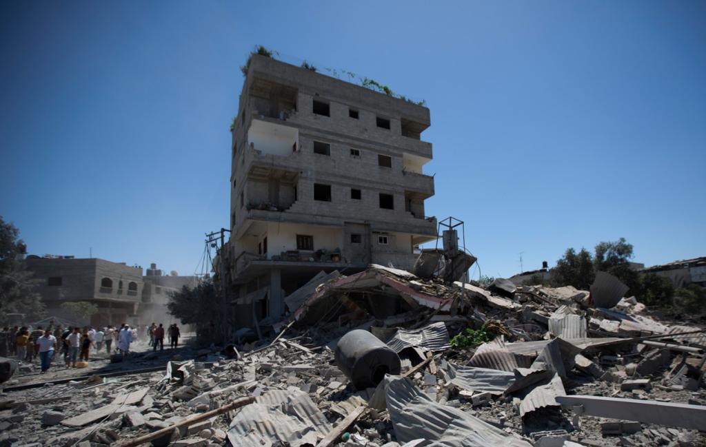 Gaza Apartments Destroyed by Israeli Airstrikes, July 2014