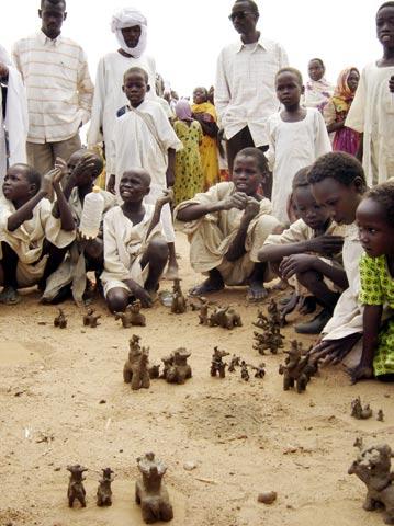 Children at a Darfur Refugee Camp; Sudan, 2004