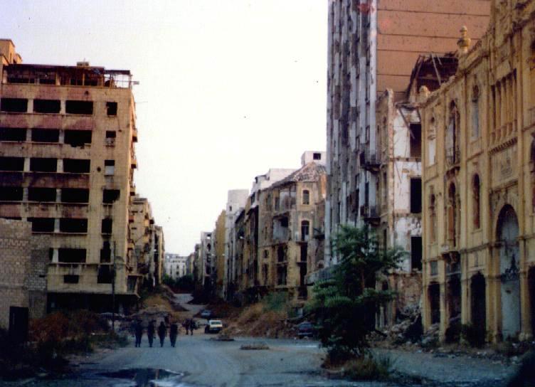 Communal 'Green Line' During Lebanese Civil War, 1982