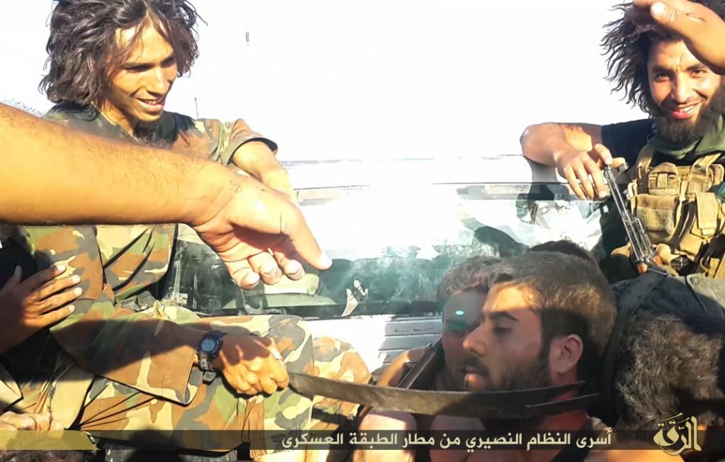 Syrian Army Prisoners After the Fall of Al Tabqah Airbase, Al Tabqah Syria, August 2014