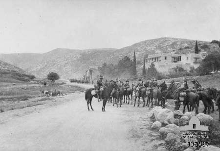 Australian Cavalry in the Judean Hills, World War I