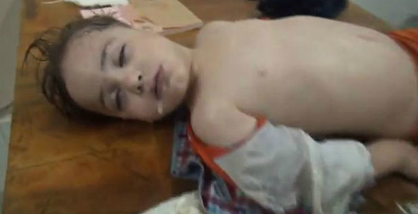 Child Victim of Sarin, Ghouta Syria, August 2013